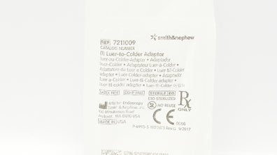 Smith&Nephew 7211009 Endoscopy Luer-to-Colder Adaptor (x)